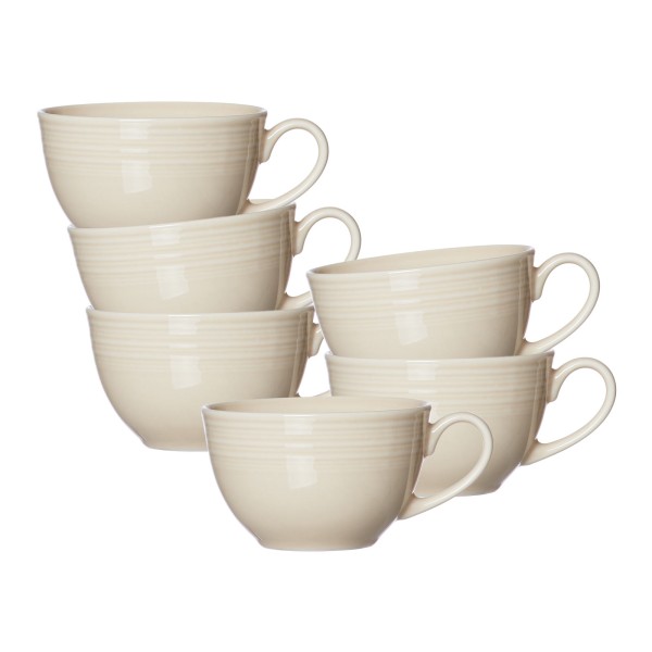 Ritzenhoff & Breker Levi Kaffeetasse 220 ml beige 6er Set - DS