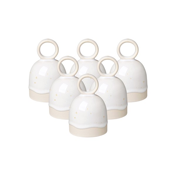 like. by Villeroy & Boch Winter Glow Tischglocke ø 6,6 cm 6er Set - DS