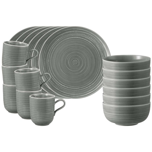 Seltmann Weiden Terra Frühstücks-Set 18-teilig perlgrau - DS