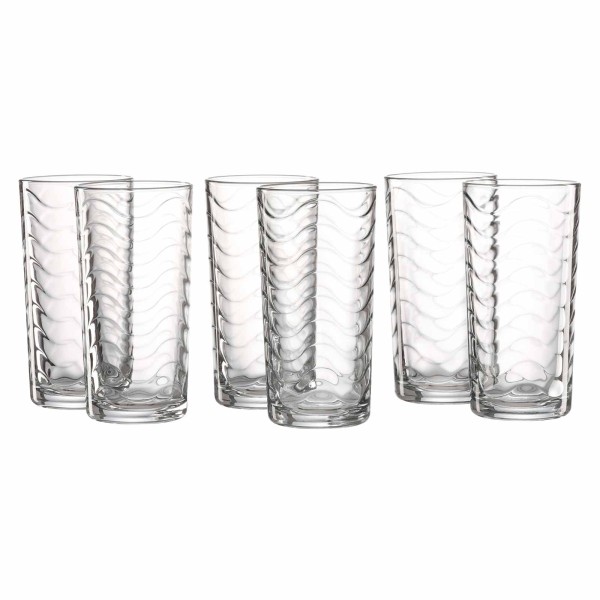 Ritzenhoff & Breker WAVE Longdrinkglas 250 ml 6er Set - DS