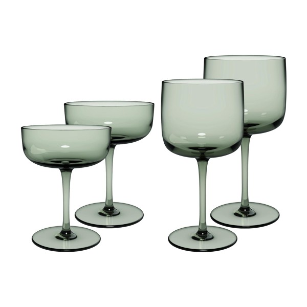 like. by Villeroy & Boch Like Glass Wein- und Sektgläser Set 4-teilig Sage - DS