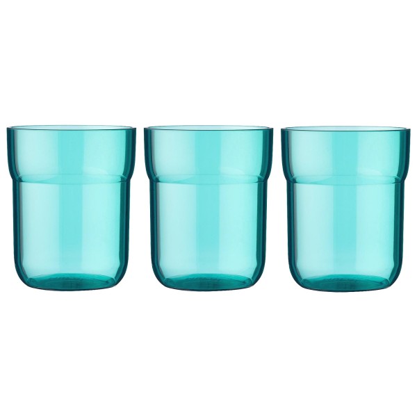 Mepal MIO Kinder-Trinkglas 250 ml deep turquoise 3er Set