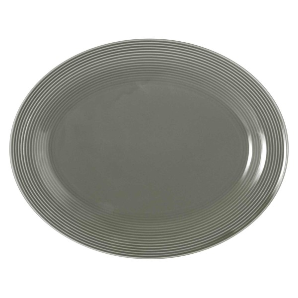 Seltmann Weiden Beat Color Glaze Servierplatte oval 35 x 28 cm - Perlgrau - DS