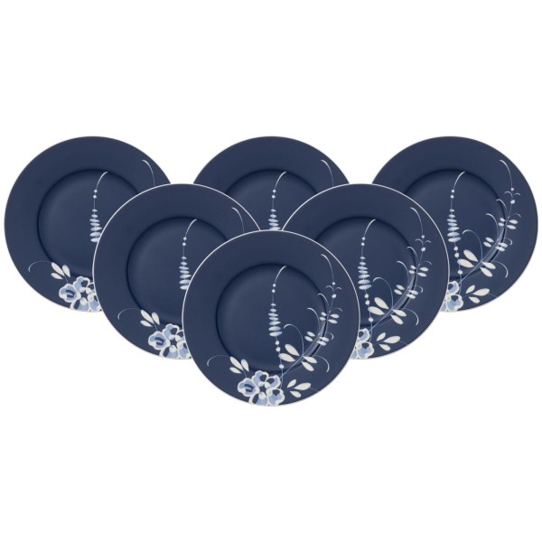 Villeroy & Boch Vieux Luxembourg Brindille Frühstücksteller Blau ø 21,6 cm 6er Set - DS