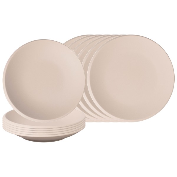 Villeroy & Boch NewMoon Teller- & Schalenset beige 12-teilig - DS