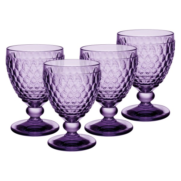 Villeroy & Boch Boston Coloured Wasserglas 400 ml Lavender 4er Set - A