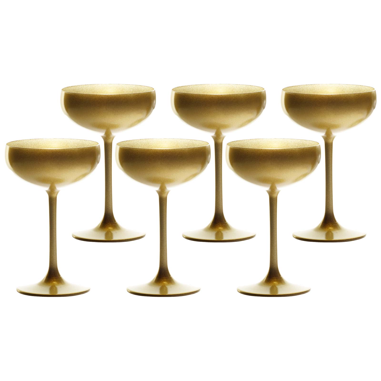 6x Luxentu | ELEMENTS Stölzle der Sekt für Lausitz Shop Genießer Champagner Gold Schale