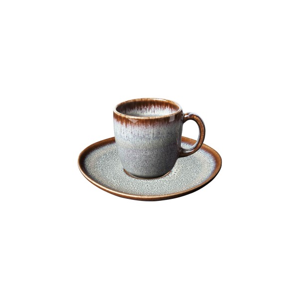 like. by Villeroy & Boch Lave beige Kaffeetasse mit Untertasse 190 ml - DS