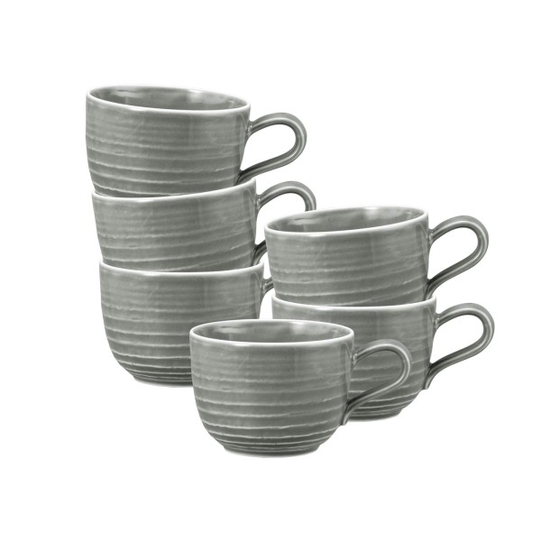 Seltmann Weiden Terra Kaffeetasse 260 ml perlgrau 6er Set - DS