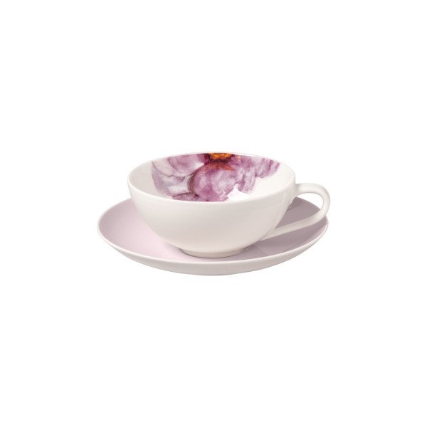 Villeroy & Boch Rose Garden Teetasse mit Untertasse 110 ml Rosa - DS