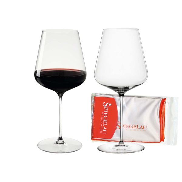 Spiegelau Definition Bordeauxglas 750 ml 2er Set + Poliertuch