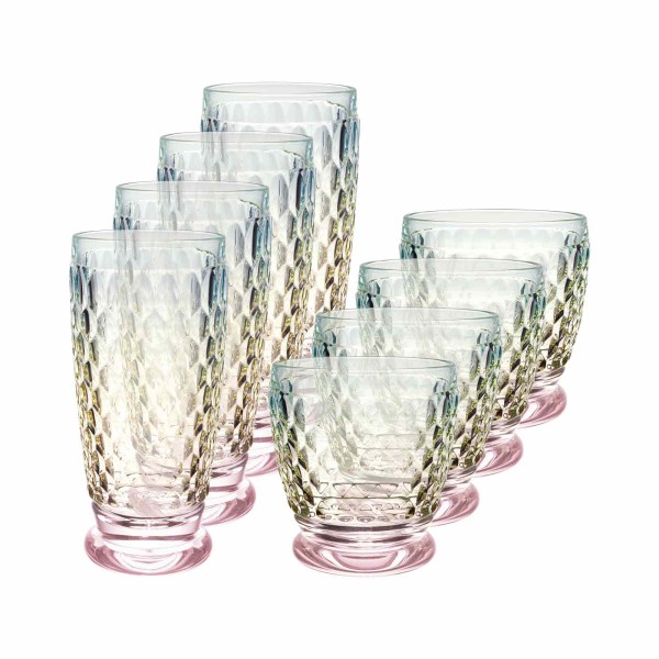 Villeroy & Boch Boston Pearl Longdrink- und Wasserglas-Set 8-teilig - DS