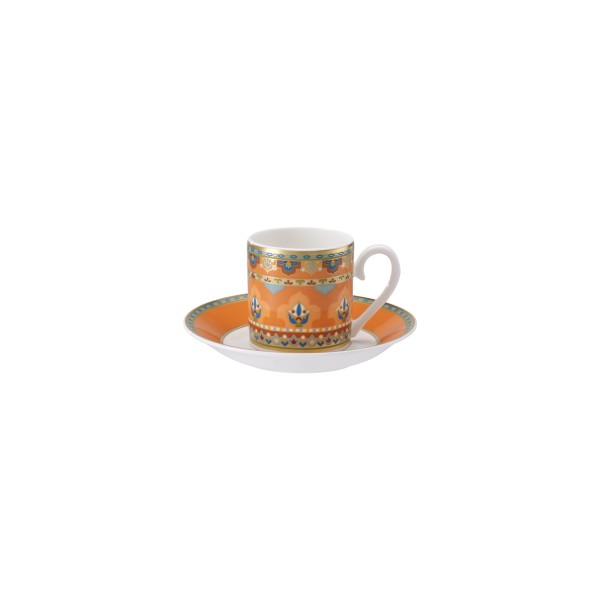 Villeroy & Boch Samarkand Mandarin Espressotasse mit Untertasse - DS