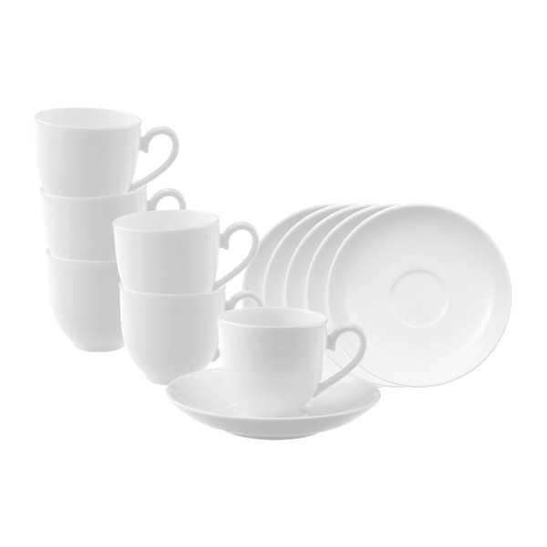 Villeroy & Boch Royal Mokka- / Espressotasse mit Untertasse 100 ml 6er Set - DS