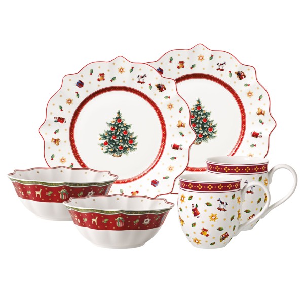 Villeroy & Boch Toy's Delight Frühstücks-Set "Breakfast for 2" 6-teilig Weiß