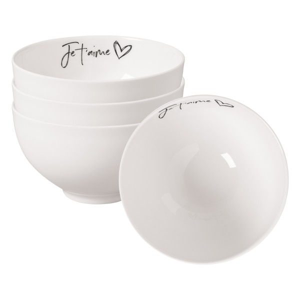 Villeroy & Boch Statement Bol Je t'aime ø 13,8 cm 4er Set - DS