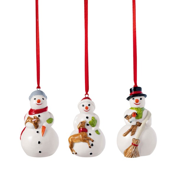 Villeroy & Boch Nostalgic Ornaments Ornamente Schneemann 3-teilig - DS