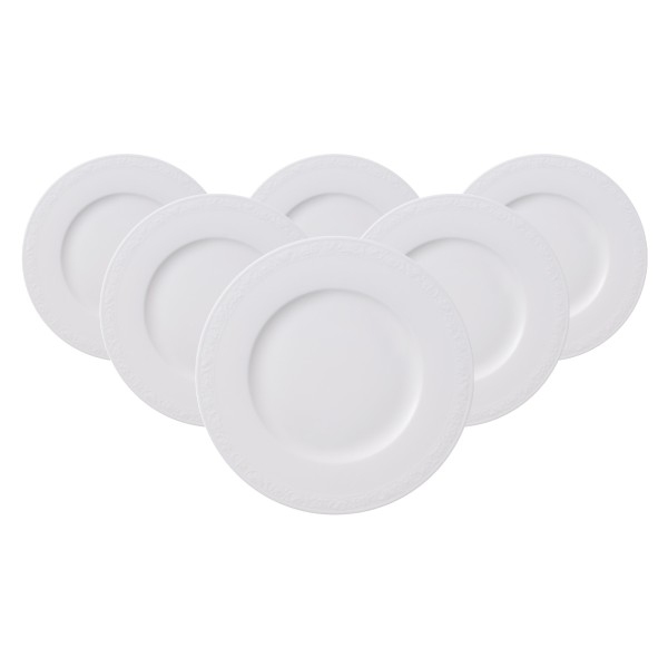 Villeroy & Boch White Pearl Frühstücksteller ø 22,7 cm 6er Set - DS