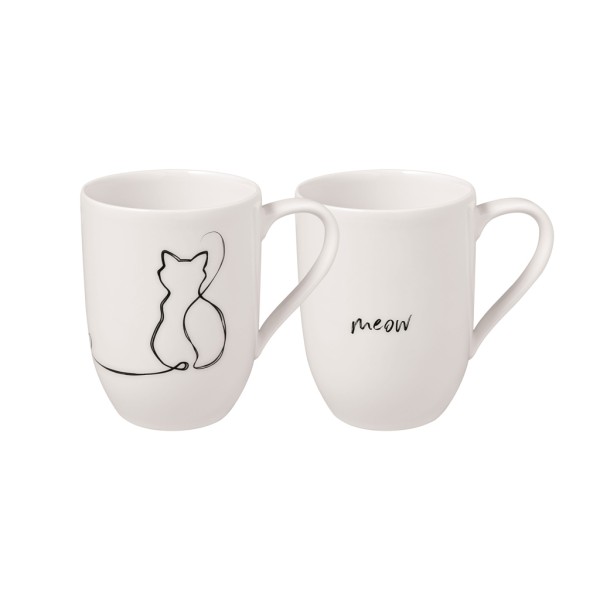 Villeroy & Boch Statement Kaffeebecher 280 ml 2er Set Cat - DS