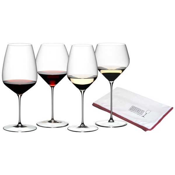 Riedel VELOCE Tasting-Set 4-teilig + Poliertuch