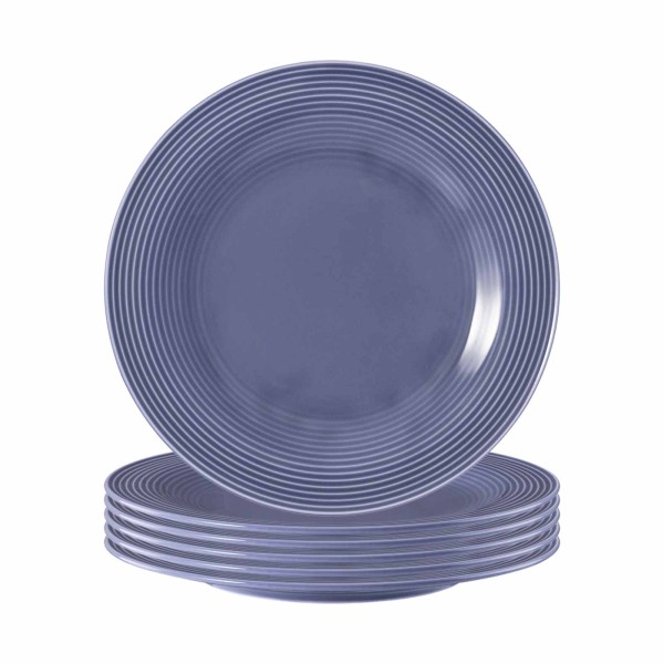 Seltmann Weiden Beat Color Glaze Frühstücksteller ø 23,3 cm 6er Set Fliederblau - DS