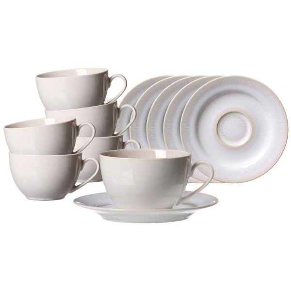 Ritzenhoff & Breker Laredo Kaffeetasse mit Untertasse 220 ml 6er Set - DS