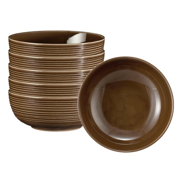 Seltmann Weiden Terra Foodbowl ø 20,4 cm erdbraun 6er Set - DS