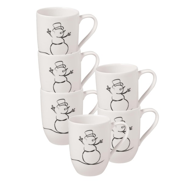 Villeroy & Boch Statement Lines Becher 'XMAS' 290 ml 6er Set - DS