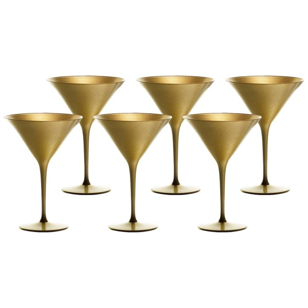Stölzle Lausitz ELEMENTS Cocktail Schale für Genießer im | Gold Shop Luxentu 6er der Set