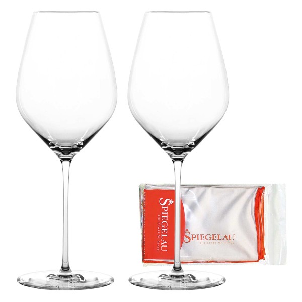 Spiegelau Hi-Lite Universalglas 510 ml 2er Set + Poliertuch