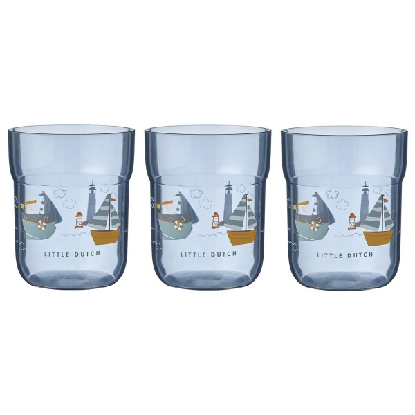 Mepal MIO Kinder-Trinkglas 250 ml Sailors Bay 3er Set