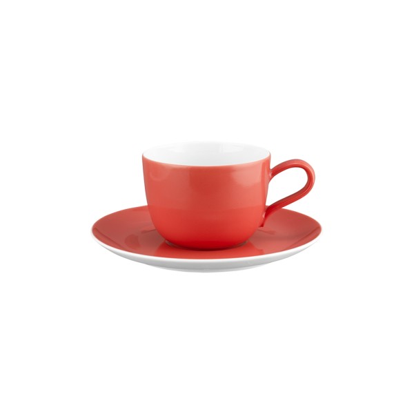 Seltmann Weiden Liberty Pure Colors Kaffeetasse mit Untertasse 260 ml Flamingo Red - DS