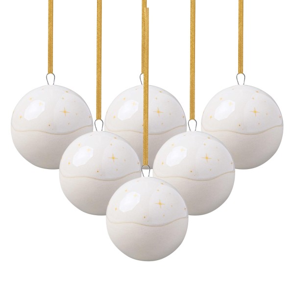 like. by Villeroy & Boch Winter Glow Ornament Kugel 6er Set - DS