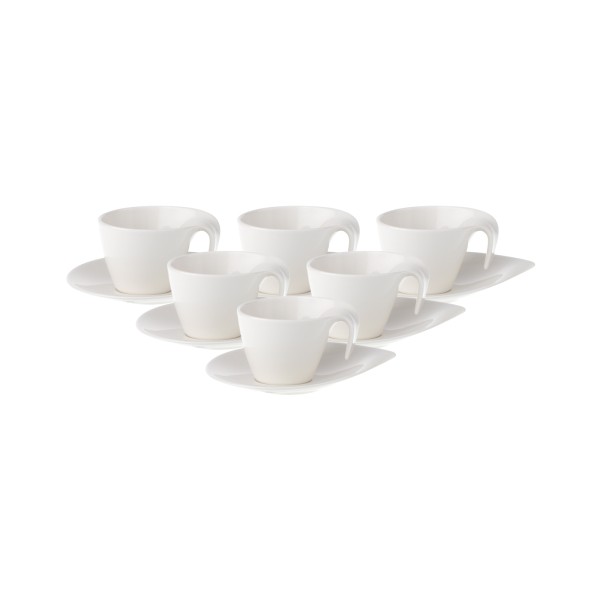 Villeroy & Boch Flow Espressotasse mit Untertasse 100 ml 6er Set - DS