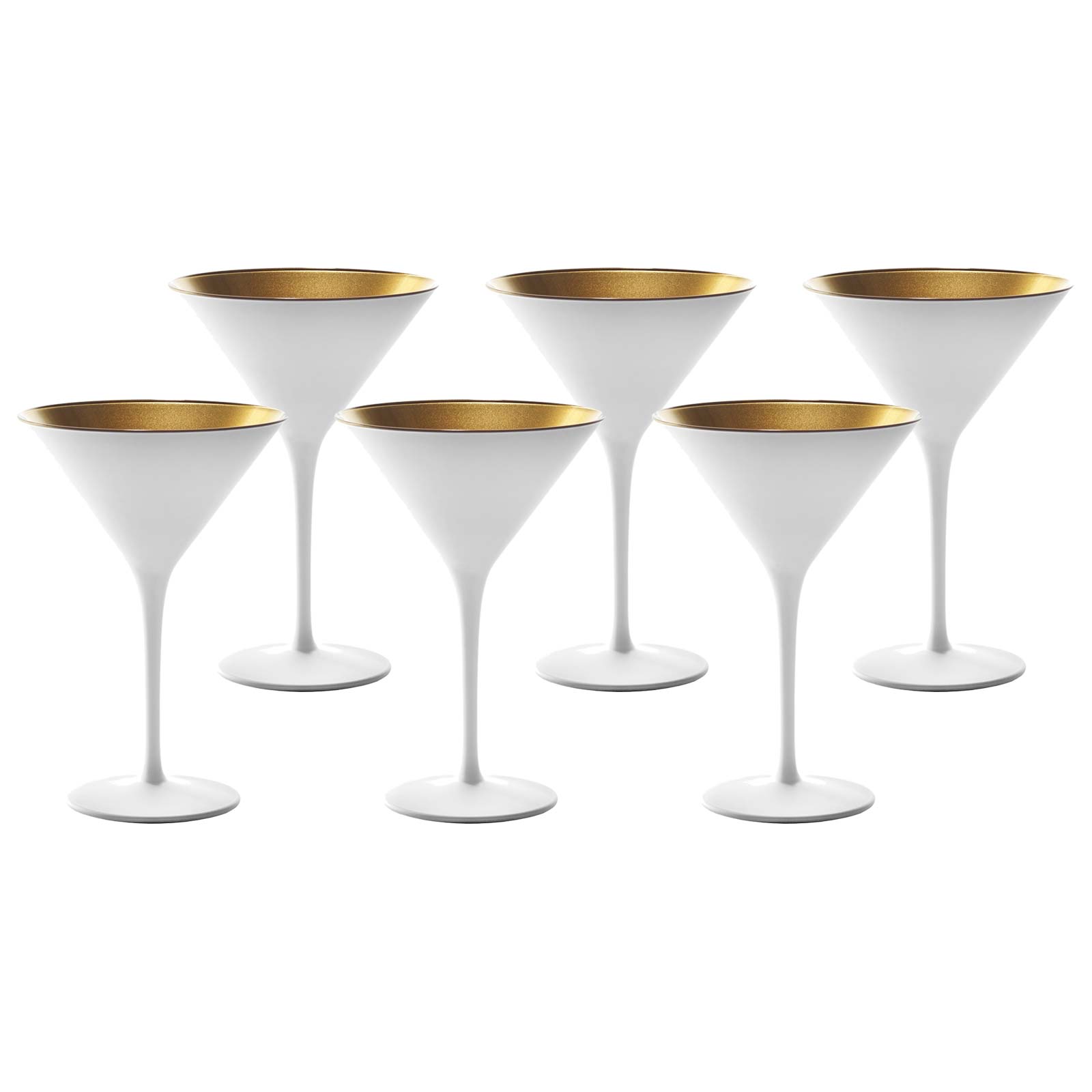 6er Luxentu für Lausitz ELEMENTS der Set Genießer Weiß-Gold Cocktail Schale Stölzle | Shop