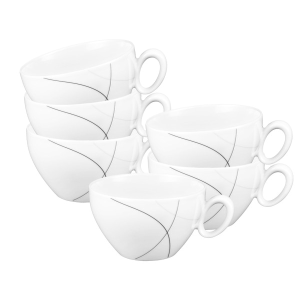 Seltmann Weiden Trio Highline Frühstückstasse 0,39 l 6er Set - DS