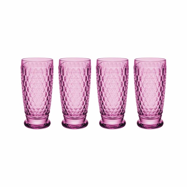 Villeroy & Boch Boston Coloured Longdrinkglas 400 ml Berry 4er Set - DS