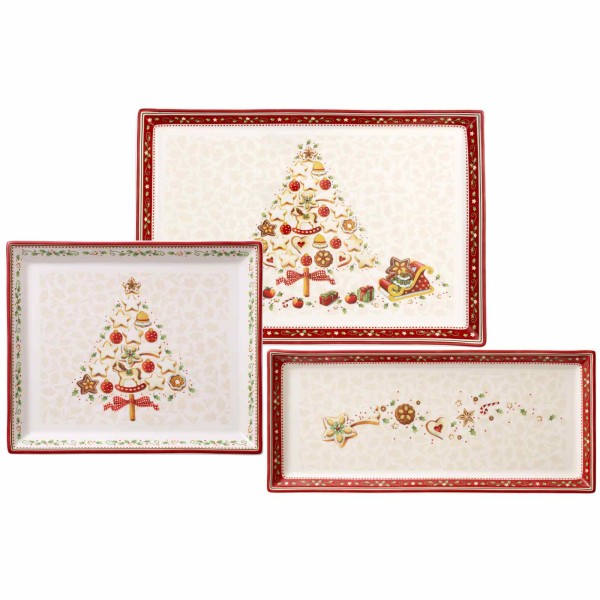 Villeroy & Boch Winter Bakery Delight Gebäckplatten-Set 3-teilig - DS