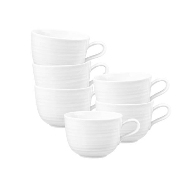 Seltmann Weiden Terra Milchkaffeetasse 400 ml weiß 6er Set - DS