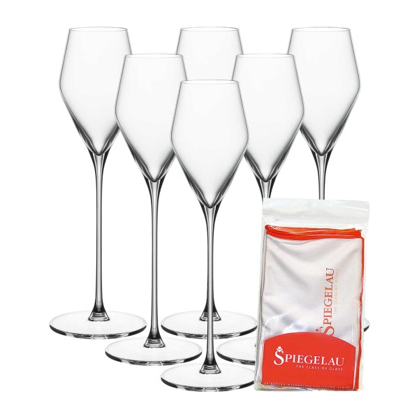 Spiegelau Definition Digestifglas 130 ml 6er Set + Poliertuch