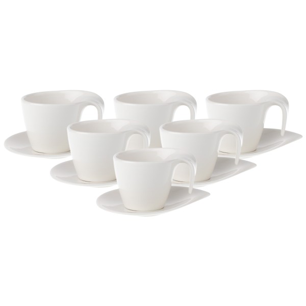 Villeroy & Boch Flow Frühstückstasse mit Untertasse 250 ml 6er Set - DS