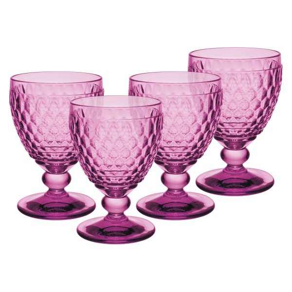 Villeroy & Boch Boston Coloured Wasserglas 400 ml Berry 4er Set - DS