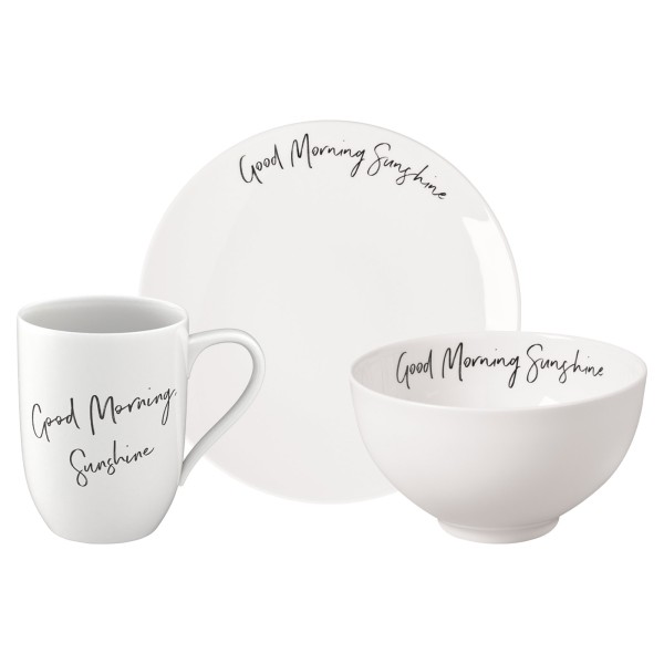 Villeroy & Boch Statement Frühstücks-Set Good Morning Sunshine 3-teilig - DS