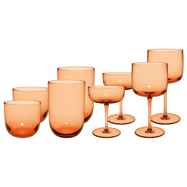 like. by Villeroy & Boch Like Glass Gläser Set 8-teilig Apricot - DS