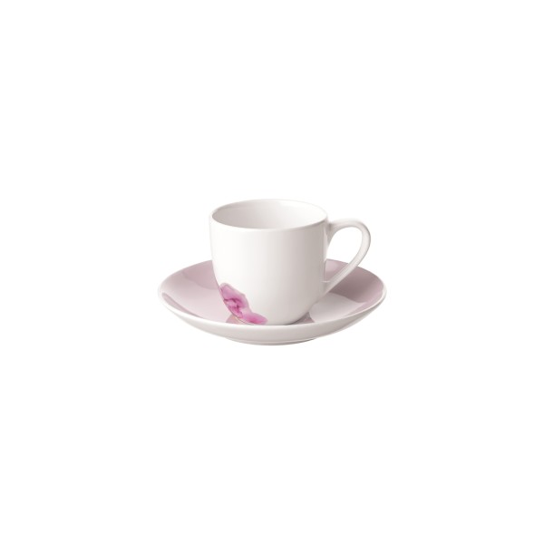 Villeroy & Boch Rose Garden Espressotasse mit Untertasse 70 ml Rosa - DS