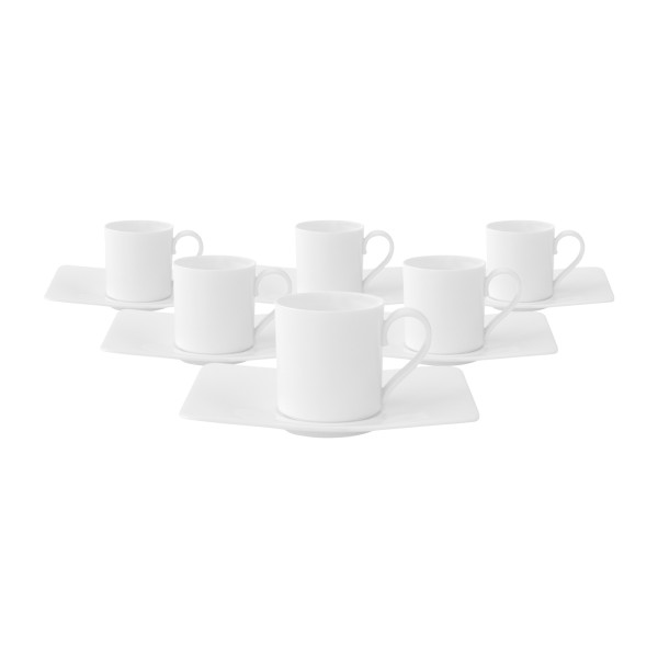 Villeroy & Boch Modern Grace Espressotasse mit Untertasse 60 ml 6er Set - DS