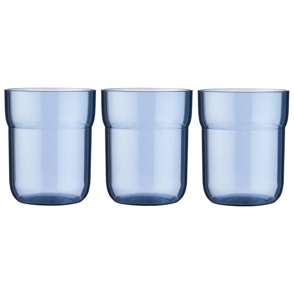 Mepal MIO Kinder-Trinkglas 250 ml deep blue 3er Set - A