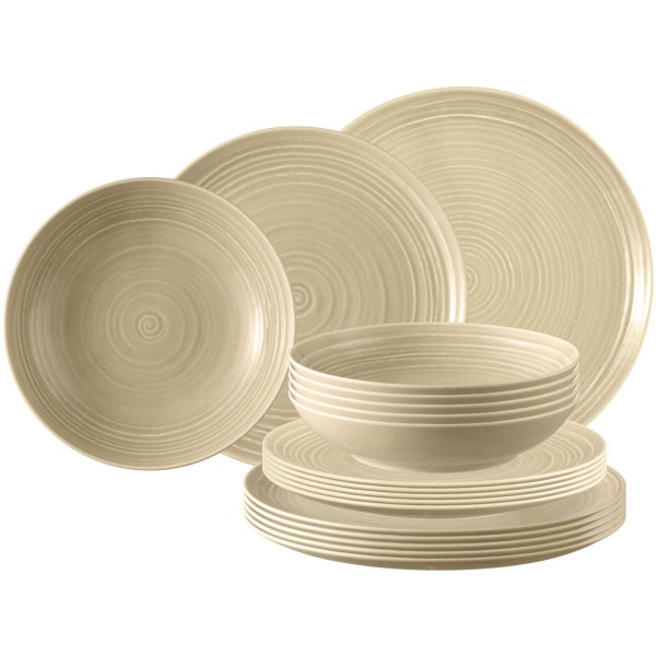 Seltmann Weiden Terra Teller-Set 18-teilig sandbeige - DS