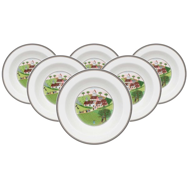 Villeroy & Boch Design Naif Salatschale Heirat ø 20 cm 6er Set - DS