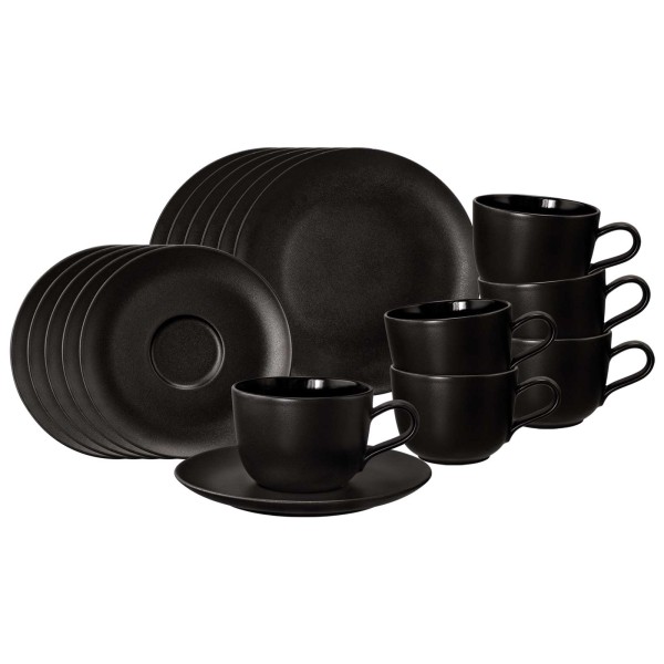 Seltmann Weiden Liberty Velvet Black Kaffeeservice 18-teilig - DS